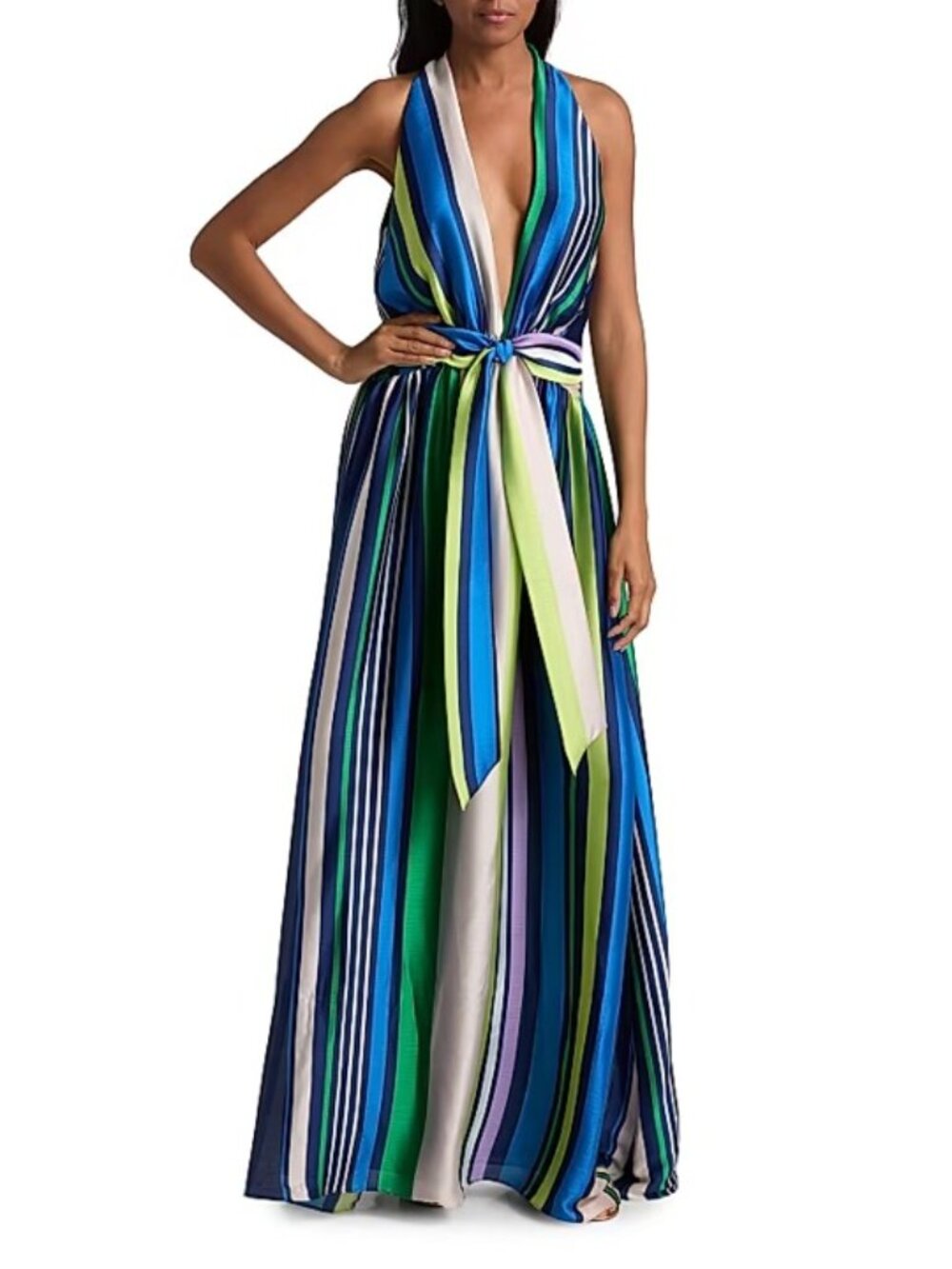 Ramy Brook Kamil Striped Maxi Dress
